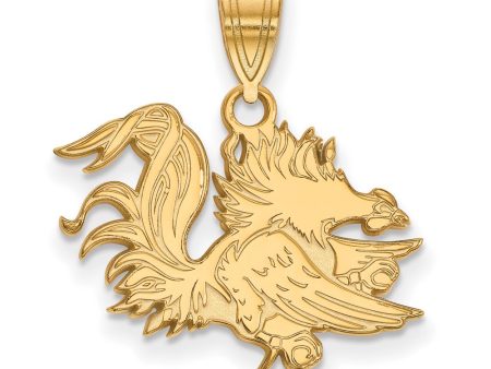 14k Gold Plated Silver South Carolina Medium Pendant For Discount