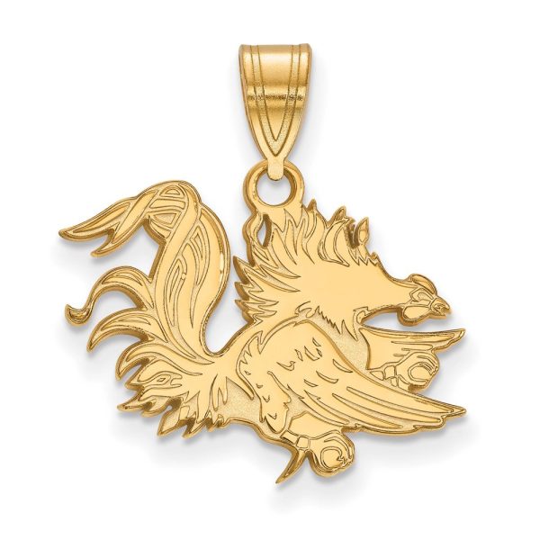 14k Gold Plated Silver South Carolina Medium Pendant For Discount