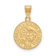 14k Gold Plated Silver South Florida Medium Crest Pendant For Discount