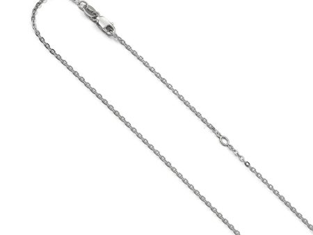 Sterling Silver 1mm Adjustable Cable Chain, 16 to 18 Inches For Discount