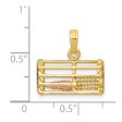 14k Two Tone Gold Large 3D Lobster Trap Pendant Online Hot Sale