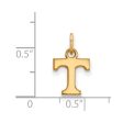 14k Gold Plated Silver U. of Tennessee XS (Tiny) Initial T Charm Sale