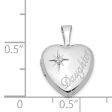 12mm Daughter Diamond Heart Locket in Sterling Silver Supply