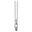 Sterling Silver Heartbeat Bar Necklace, 16-18 Inch Online Sale