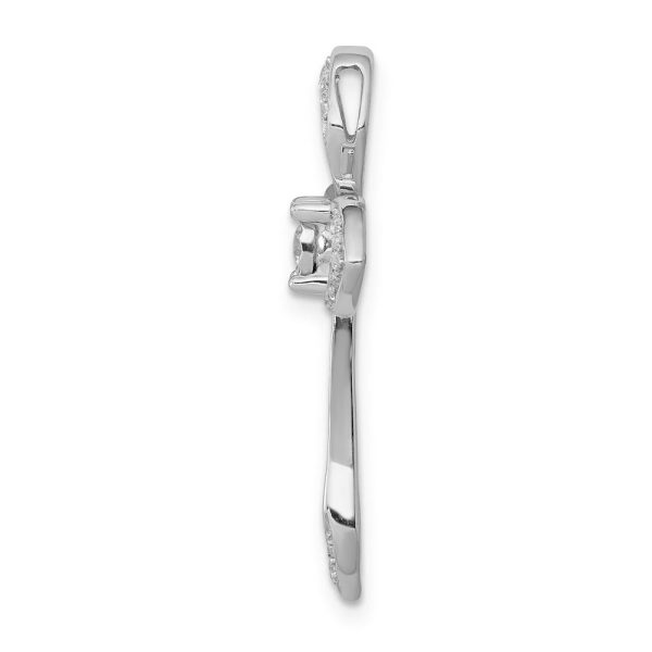 14k White Gold 1 8 Ctw Diamond Passion Cross Slide Pendant, 18 x 27mm Sale