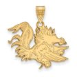 14k Gold Plated Silver South Carolina Large Mascot Pendant Online Hot Sale