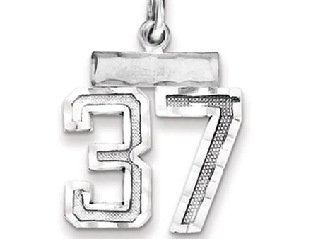 Sterling Silver, Varsity Collection, Small D C Pendant, Number 37 Fashion