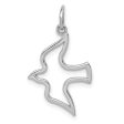 14k White Gold Dove Charm Supply