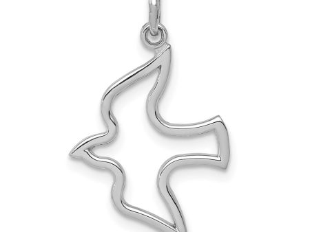 14k White Gold Dove Charm Supply