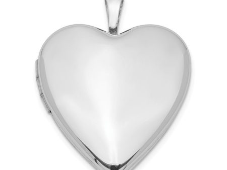 Sterling Silver 20mm Polished Heart Locket Supply