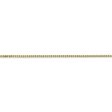 1.1mm, 10k Yellow Gold, Box Chain Anklet, 9 Inch Online Sale