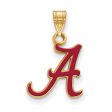 14k Gold Plated Silver U. of Alabama Small Enamel Pendant Discount